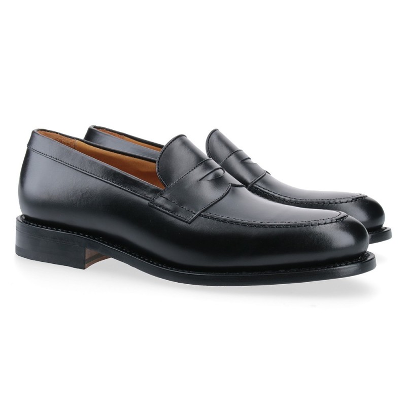 MOCASIN ANTIFAZ BERWICK MODELO 4545-K1 H184 BOX CALF NEGRO SUELA