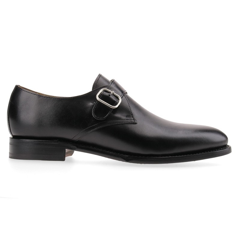 MONKSTRAP UNA HEBILLA BERWICK MODELO 3017-K1 H156 BOXCALF NEGRO PISO SUELA