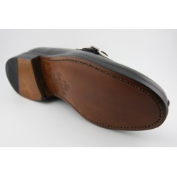 MOCASIN HEBILLA BERWICK MODELO 4549PRF H184 BOXCALF NEGRO/BLANCO PISO SUELA FLEXIBLE