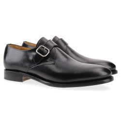 MONKSTRAP UNA HEBILLA BERWICK MODELO 3017-K1 H156 BOXCALF NEGRO PISO SUELA