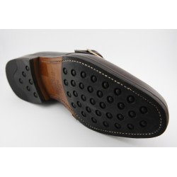 MONKSTRAP HEBILLA BERWICK MODELO 5232PR H15 VEGANO MOKA PISO RUBBER