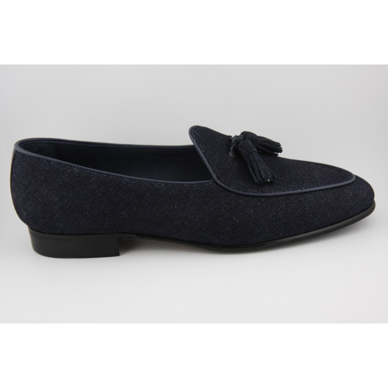 BELGIAN SHOES BORDON Y BORLAS BERWICK MODELO 4951PR H240 TELA DENIM 3185 JEANS PISO SPAY 229
