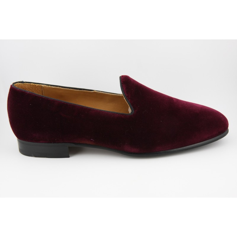 BELGIAN SHOES PALA LISA BERWICK MODELO 5203PR H240 TERCIOPELO BURDEOS PISO SPAY 229