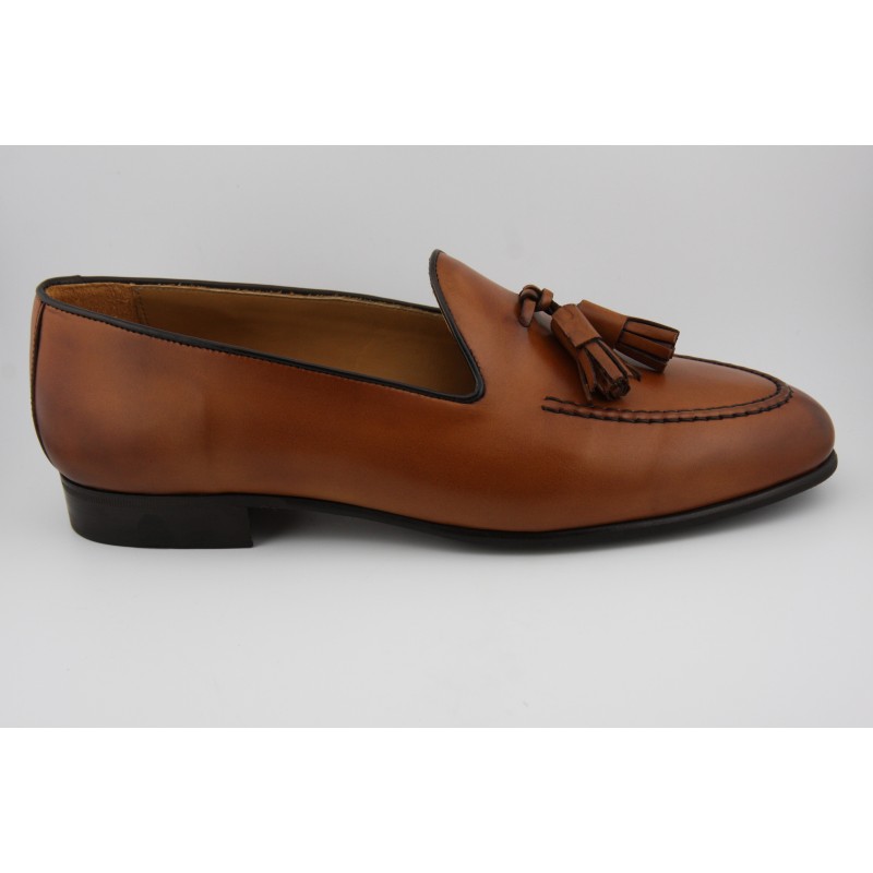 BELGIAN SHOES BORDON Y BORLAS BERWICK MODELO 5378PR H240 VEGANO TAN PISO SPAY 229