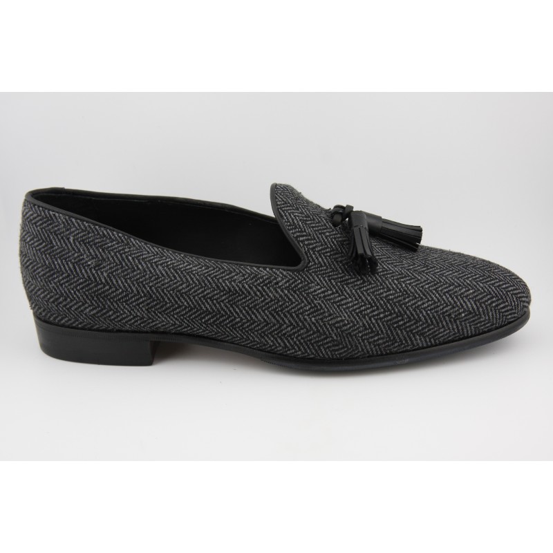 BELGIAN SHOES PALA LISA Y BORLAS BERWICK MODELO 5204PR H240 ESPIGA GRIS PISO SPAY 229