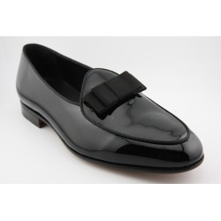 BELGIAN SHOES PAJARITA DOBLE BERWICK MODELO 5200PR H240 CHAROL NEGRO PISO SUELA