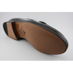 BELGIAN SHOES PAJARITA DOBLE BERWICK MODELO 5200PR H240 CHAROL NEGRO PISO SUELA