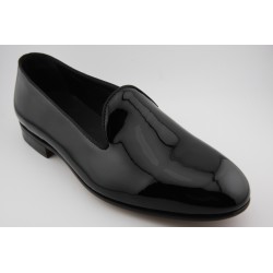 BELGIAN SHOES PALA LISA BERWICK MODELO 5203PR H240 CHAROL NEGRO PISO CUERO