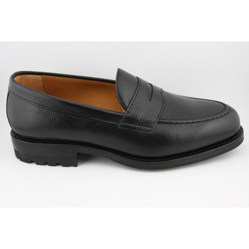 MOCASIN BORDON Y ANTIFAZ BERWICK MODELO 9628PR H08 GRANO RISSO NEGRO SPAY MONTAÑA