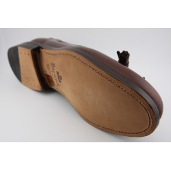 MOCASIN BORDON Y BORLAS  BERWICK MODELO 5139PRF H08F CROSS TABACO PISO SUELA FLEX