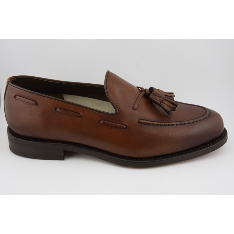 MOCASIN BORDON Y BORLAS BERWICK MODELO 5139PRF H08F CRUST MARRON MEDIO PISO SUELA FLEX
