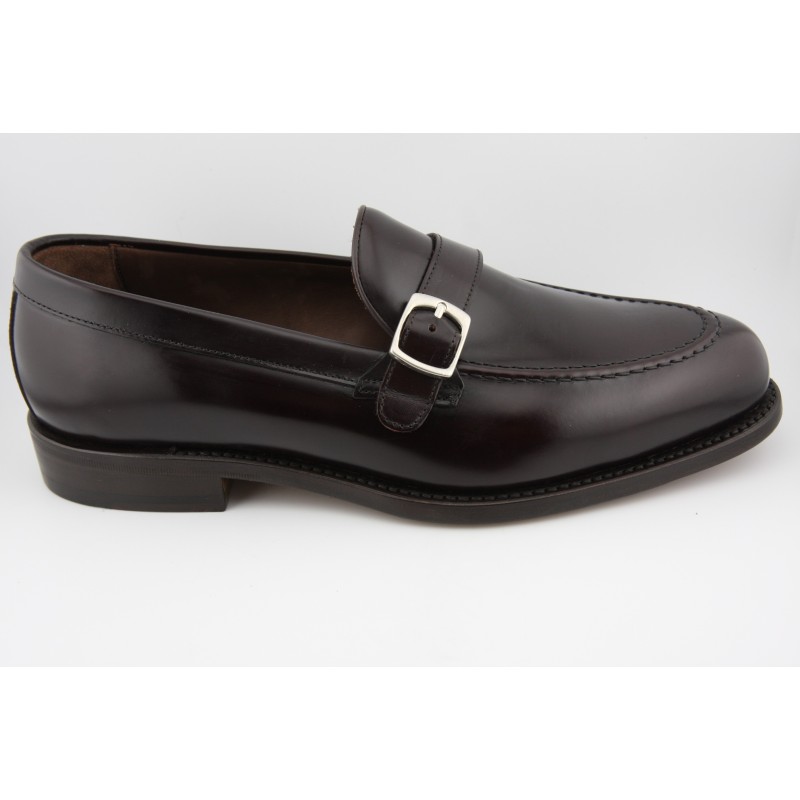 MOCASIN BORDON Y HEBILLA BERWICK MODELO 5609PRF H08F ROIS MARRON PISO SUELA FLEXIBLE