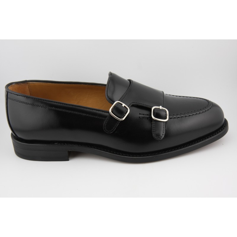 MOCASIN BORDON DOBLE HEBILLA BERWICK MODELO 5621PRF H08F ROIS NEGRO PISO SUELA FLEXIBLE