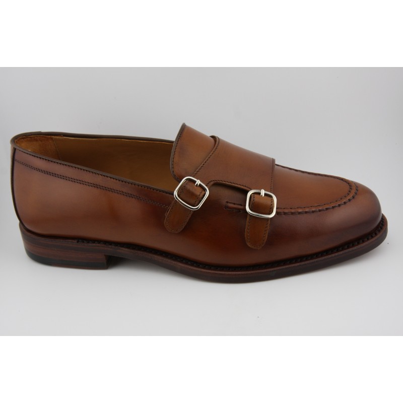 MOCASIN BORDON DOBLE HEBILLA BERWICK MODELO 5621PRF H08F NOMERA CUERO PISO SUELA FLEXIBLE