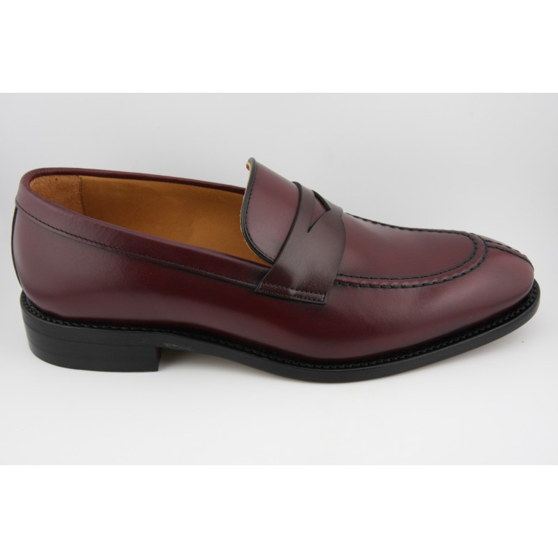 MOCASIN BORDON Y ANTIFAZ BERWICK MODELO 5402PRJR H177 BOXCALF BURDEOS PISO ROBLE