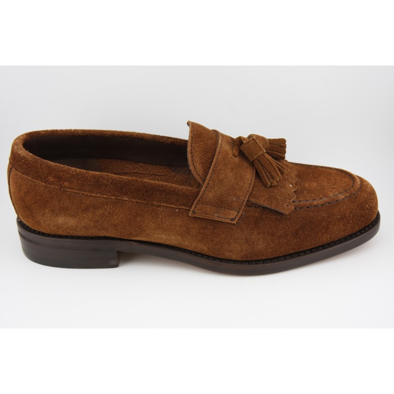 MOCASIN BORDON ANTIFAZ BORLAS Y FLECOS BERWICK MODELO 5103PR H08 KUDU REVERSE SNUFF PISO SUELA