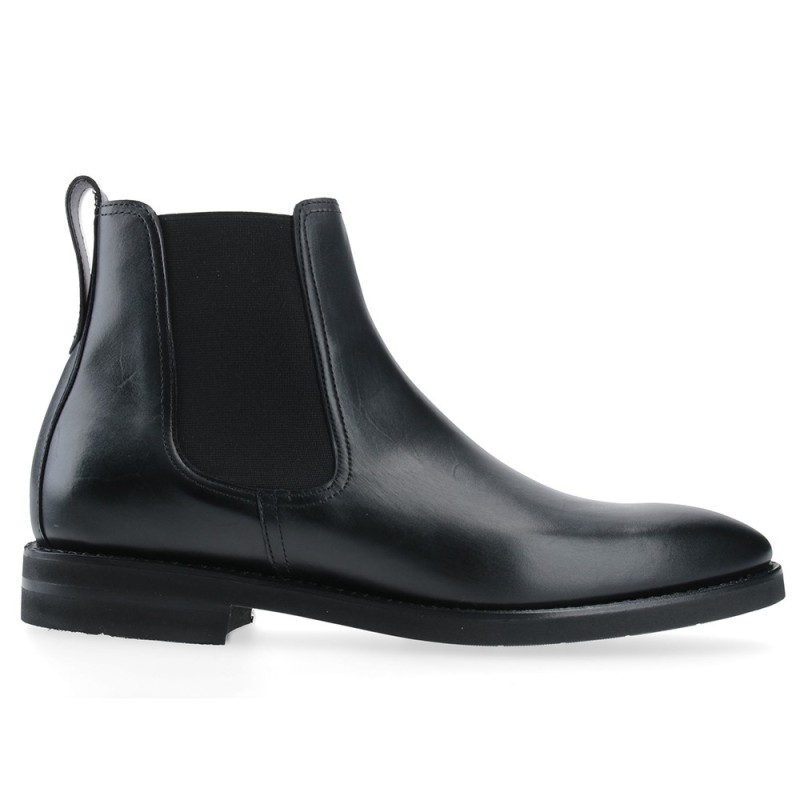 BOTIN CHELSEA BERWICK MODELO 376-K1 H219 BOXCALF NEGRO PISO GOMA