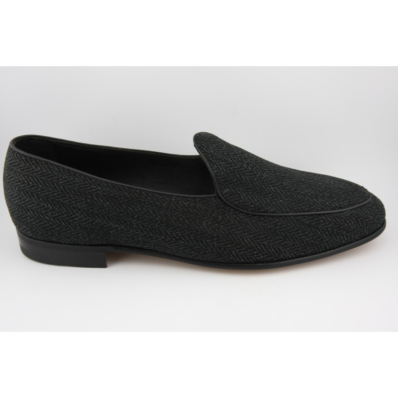 BELGIAN SHOES PALA LISA BERWICK MODELO 5119PR H240 TELA ESPIGANDRA 5717 GRIS PISO SUELA