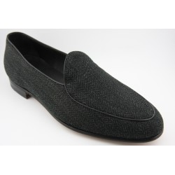BELGIAN SHOES PALA LISA BERWICK MODELO 5119PR H240 TELA ESPIGANDRA 5717 GRIS PISO SUELA