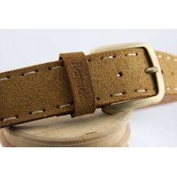 CINTURON SPORT BERWICK MODELO 405062PR L43 KUDU REVERSE PEANUT HEB OTTONE VECCHIO