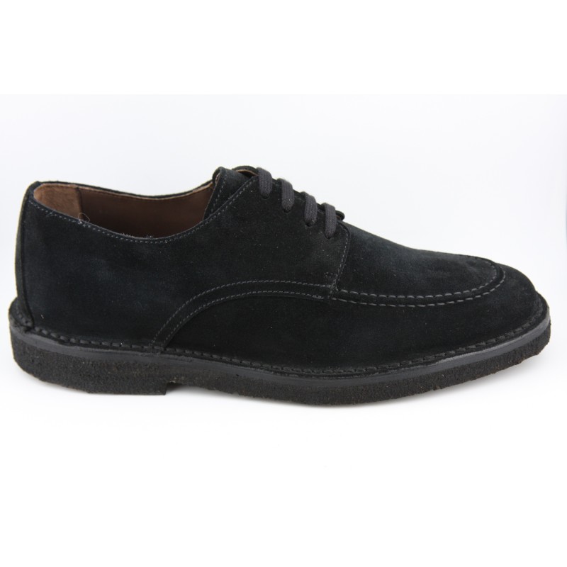 BLUCHER BILLY CON BORDON BERWICK MODELO 5464PR H291 REPELLO GUM OIL NEGRO PISO CREPE