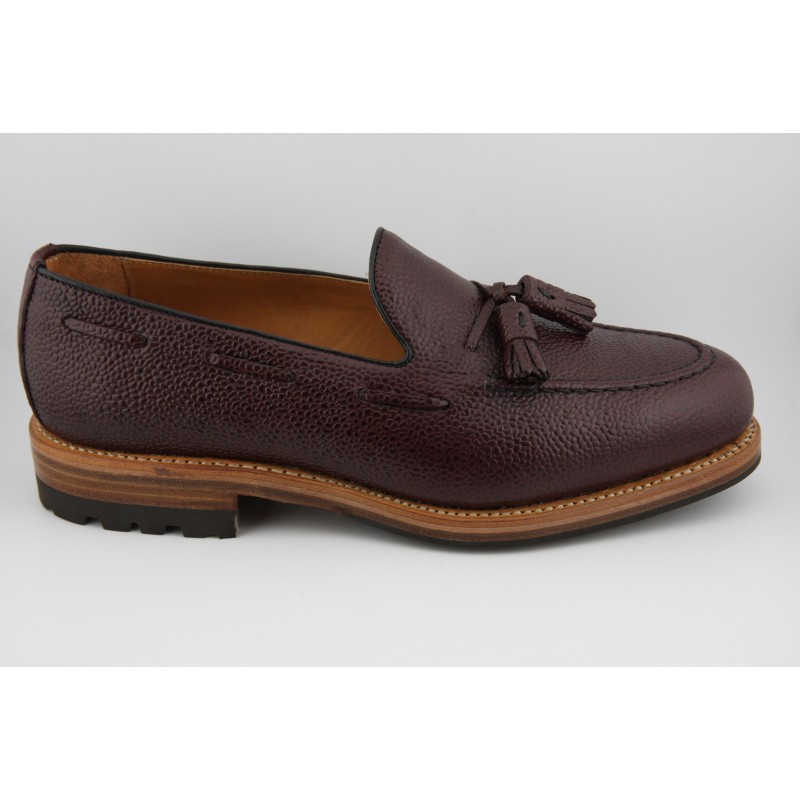 MOCASIN BORDON Y BORLAS BERWICK MODELO 8491PR H08 GRANO RISSO BURDEOS PISO SPAY MONTAÑA