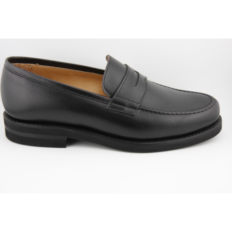 MOCASIN BORDON Y ANTIFAZ  BERWICK MODELO 4962PRXL H148 RUSH CALF NEGRO PISO EXTRA LIGHT BERWICK