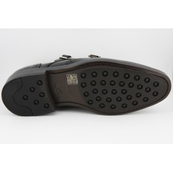 MONKSTRAP DOBLE HEBILLA PALA VEGA BERWICK MODELO 4933PR H150 ROIS NEGRO PISO RUBBER