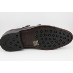 MONKSTRAP DOBLE HEBILLA PUNTERA RECTA BERWICK MODELO 4925PR H150 ROIS CORDOVAN PISO RUBBER