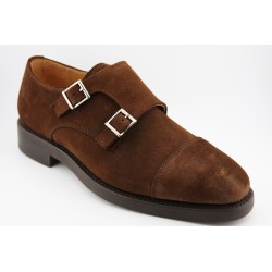 MONKSTRAP DOBLE HEBILLA PUNTERA RECTA BERWICK MODELO 4925PR H150 REPELLO SNUFF PISO RUBBER