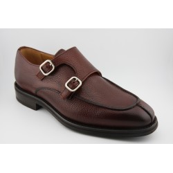 MONKSTRAP DOBLE HEBILLA BORDON Y COSTURA PUNTERA BERWICK MODELO 3143PR H150 COUNTRY CALF 178 PISO RUBBER