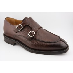 MONKSTRAP DOBLE HEBILLA BORDON Y COSTURA PUNTERA BERWICK MODELO 3143PR H150 COUNTRY CALF NIGER PISO RUBBER