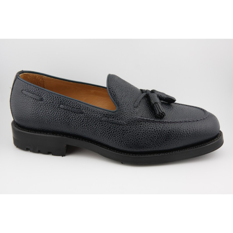 MOCASIN BORDON Y BORLAS BERWICK MODELO 8491PR H08 GRANO RISSO AZUL PISO SPAY MONTAÑA