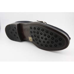 MOCASIN HEBILLA BERWICK MODELO 4549PR H184 SUPERBUCK BLUE PISO RUBBER