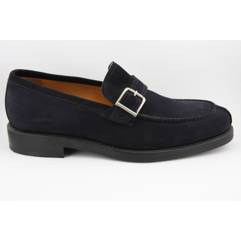 MOCASIN HEBILLA BERWICK MODELO 4549PR H184 SUPERBUCK BLUE PISO RUBBER