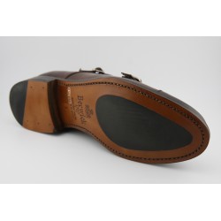 DOBLE MONKSTRAP PUNTERA RECTA BERWICK MODELO 117PRF H0S-2 CRUST TESTA PISO SUELA INYECTADA FLEXIBLE