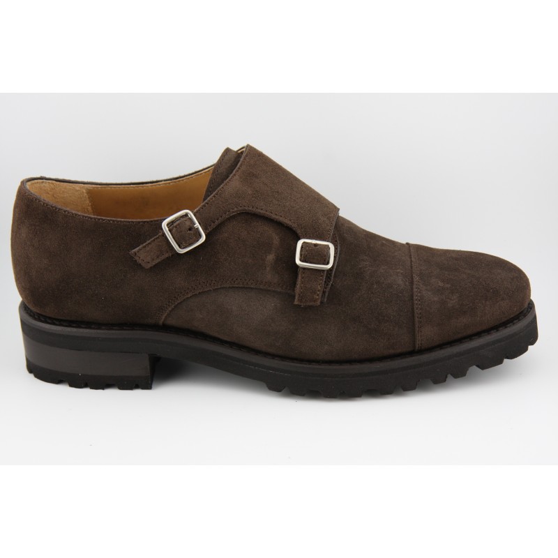 DOBLE MONKSTRAP PUNTERA RECTA BERWICK MODELO 117PRF H0S-2 SUPER OTTERP TESTA DI MORO PISO PATIN VELETA FLEXIBLE