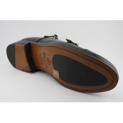 DOBLE MONKSTRAP PUNTERA RECTA BERWICK MODELO 117PRF H0S-2 FLORENTIC NEGRO PISO SUELA INYECTADA FLEXIBLE