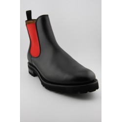 BOTIN CHELSEA PALA LISA BERWICK MODELO 119PR H0S-02 BOXCALF NEGRO PISO PATIN VELETA flexible
