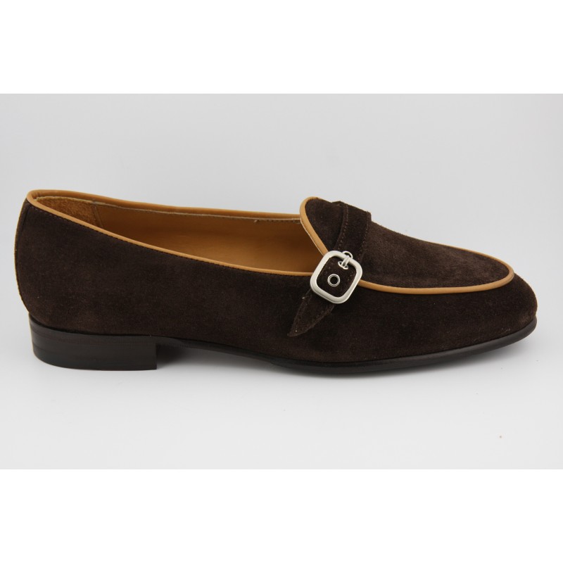 BELGIAN SHOES HEBILLA Y BORDON BERWICK MODELO 182PR H0S-12 FLORENCE TESTA DI MORO SUELA SPAY 229
