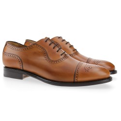 OXFORD PUNTERA RECTA BROGUE BERWICK MODELO 2509PR H156 SADDLE CALF 60253 PISO SUELA