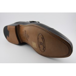 MONKSTRAP DOBLE HEBILLA PUNTERA RECTA BERWICK MODELO 5576PRJR H15 BOXCALF NEGRO PISO ROBLE