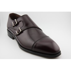 MONKSTRAP DOBLE HEBILLA PUNTERA RECTA BERWICK MODELO 5576PRJR H15 ROIS CORDOBAN PISO ROBLE