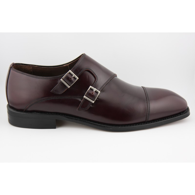 MONKSTRAP DOBLE HEBILLA PUNTERA RECTA BERWICK MODELO 5576PRJR H15 ROIS CORDOBAN PISO ROBLE