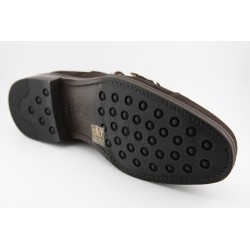 MONKSTRAP DOBLE HEBILLA PUNTERA RECTA BERWICK MODELO 4925PR H150 SUPERBUCK CAFE PISO RUBBER