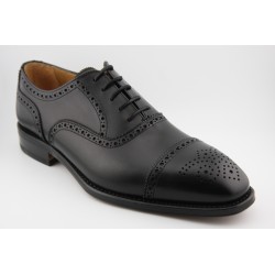 OXFORD PUNTERA RECTA BROGUE BERWICK MODELO 5231PR H915 BOXCALF NEGRO PISO ROBLE