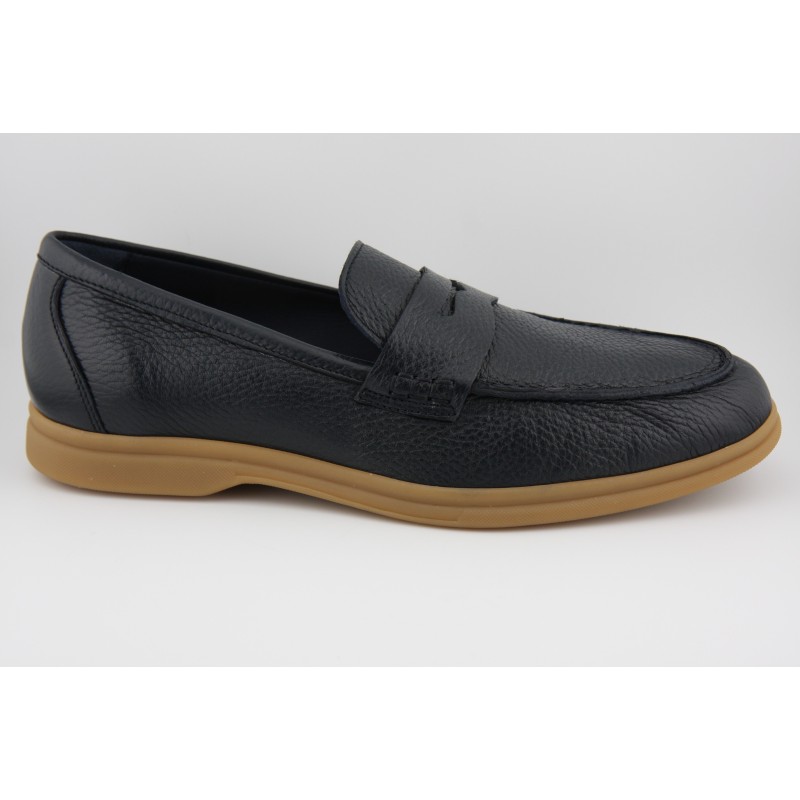 MOCASIN ANTIFAZ BERWICK MODELO 5372PRLP H282 CIERVO AZUL PISO GOMA
