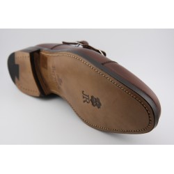 MONKSTRAP DOBLE HEBILLA PUNTERA RECTA BERWICK MODELO 5212PRJR H15  CROSS TABACO PISO ROBLE