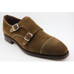 MONKSTRAP DOBLE HEBILLA PUNTERA RECTA BERWICK MODELO 5212PRJR H15 FLORENCE NOCE PISO ROBLE