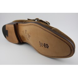 MONKSTRAP DOBLE HEBILLA PUNTERA RECTA BERWICK MODELO 5212PRJR H15 FLORENCE NOCE PISO ROBLE